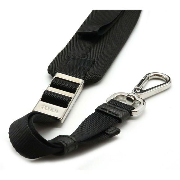 Prada Tessuto Montagn Body Bag Nylon Leather Nero Black - Picture 4 of 9